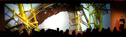 3-Projector Widescreen at npower Conference, Alton Towers